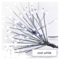 řetěz LED světelný – svítící trsy, nano, 2,35 m, vnitřní, studená bílá, časovač EMOS D3AC08_obr3