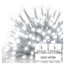 řetěz vánoční Standard LED spojovací - blikající – rampouchy, 2,5 m, venkovní, studená bílá EMOS D1CC02_obr2