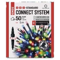řetěz vánoční Standard LED spojovací, 5 m, venkovní i vnitřní, multicolor, časovač EMOS D1AM02_obr2