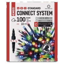 řetěz vánoční Standard LED spojovací, 10 m, venkovní i vnitřní, multicolor, časovač EMOS D1AM03_obr2