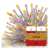 řetěz vánoční Standard LED spojovací - pulzující – rampouchy, 2,5 m, venkovní, červená/vintage EMOS D1CD01_obr2