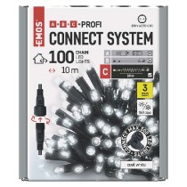 řetěz Profi LED spojovací černý, 10 m, venkovní i vnitřní, studená bílá, časovač EMOS D2AC04_obr2