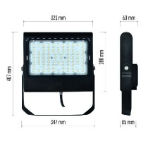 reflektor LED EMOS 150W PROFI+ 20000lm, 4000K, IP65, černý ZS2462_obr6