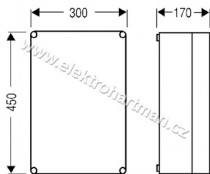 skříň Mi 0300 Hensel 300x450x170 průhledné víko_obr2