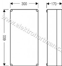 skříň Mi 0400 Hensel 300x600x170 průhledné víko_obr2