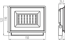 reflektor LED Kanlux GRUN NV LED-30-B LED MILEDO /31392/_obr3