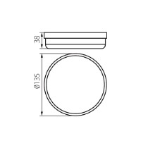 svítidlo TOLU O LED 9W-NW-W 9W 720lm 4000K 20000h IP54 Kanlux /31497/_obr2