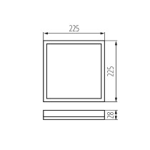 svítidlo Kanlux AZPO LED 12,3W-NW-L-B přisazené /31507/_obr2