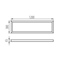 rámeček KANLUX ADTR-H 12030 W pro přisazenou montáž, hl.65mm /33390/_obr2
