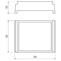 rámeček distanční DR 42 pro KP 67x67 Kopos_obr2