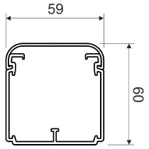 lišta EKE 60x60 HD 2m Kopos_obr2