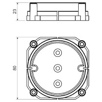víčko krabice do betonu KBV-1***_obr2