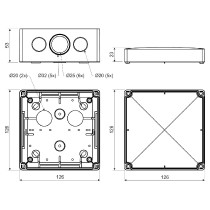 krabice elektroinstalační KSK 125 KA Kopos IP66_obr2