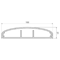 lišta Elegant LE 100 HD oblá 2m Kopos_obr2