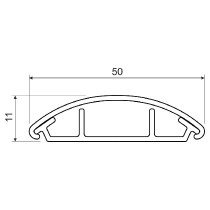 lišta LO 50 HD oblá 2m Kopos_obr2