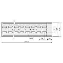 žlab kabelový s integ. spojkou MARS NKZI 50X125X0.70 S_obr3