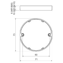 rámeček nástavný NR 68/10mm Kopos_obr2