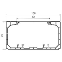 kanál parapetní PK 130X65 D HD Kopos_obr2