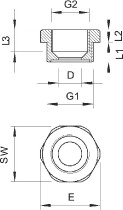 redukce OBO 107 R M20-16 PA  /2030619/_obr2