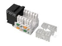 keystone UTP CAT5E RJ45 zařezávací černý Solarix SXKJ-5E-UTP-BK /25286501/_obr2