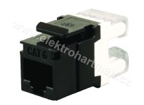 keystone UTP CAT6 RJ45 zařezávací černý Solarix SXKJ-6-UTP-BK /25286601/_obr3