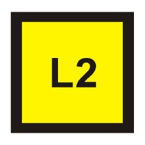 štítek &quot;označení fází L1,L2,L3&quot; 2,5x2,5cm, samolepka_obr2