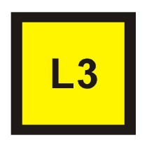 štítek &quot;označení fází L1,L2,L3&quot; 2,5x2,5cm, samolepka_obr3