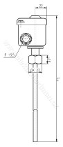 termostat stonkový TH 143 délka 350mm, rozsah 20-140 °C_obr3