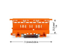 držák svorek WAGO 221-500 na DIN lištu_obr2