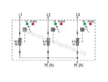 svodič Weidmuller VPU I 3 280V/12,5 kA /1352200000/  B+C_obr2