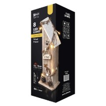 domek dřevěný LED 30cm, 2xAA, teplá bílá, časovač ZY2083***_obr2