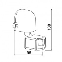 čidlo pohybové LX14 - bílá 110st IP44_obr4