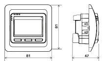 termostat PT713-EI ELBOCK podlahový, týdenní, digitální, do krabičky_obr3