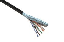 kabel FTP CAT5E PE stíněný venkovní černý Solarix SXKD-5E-FTP-PE, balení 305m /27655192/_obr2