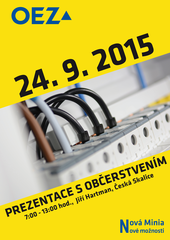 Pozvánka na prezentaci výrobků OEZ dne 24.9.2015