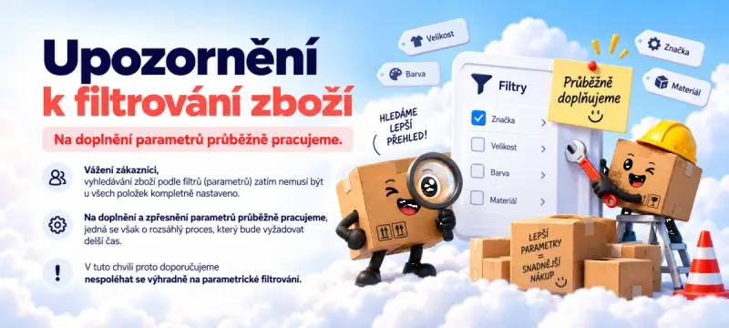 Vyhledávání dle filtrů (parametrů)