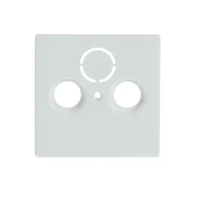 1724-0-2774  Kryt zásuvky anténní univerzální s 2 (3) otvory, studio bílá