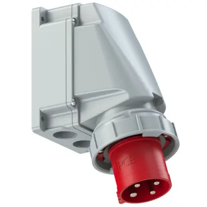přívodka nástěnná PCE 534-6 63A 4pól IP67