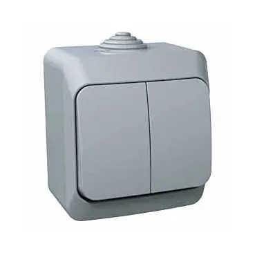 vypínač č.5 CEDAR PLUS IP44 WDE000650  šedá