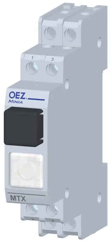 tlačítko MTX-11-TB-SG-A230 černé, se signalizací, 1Z + 1V /OEZ:37274/