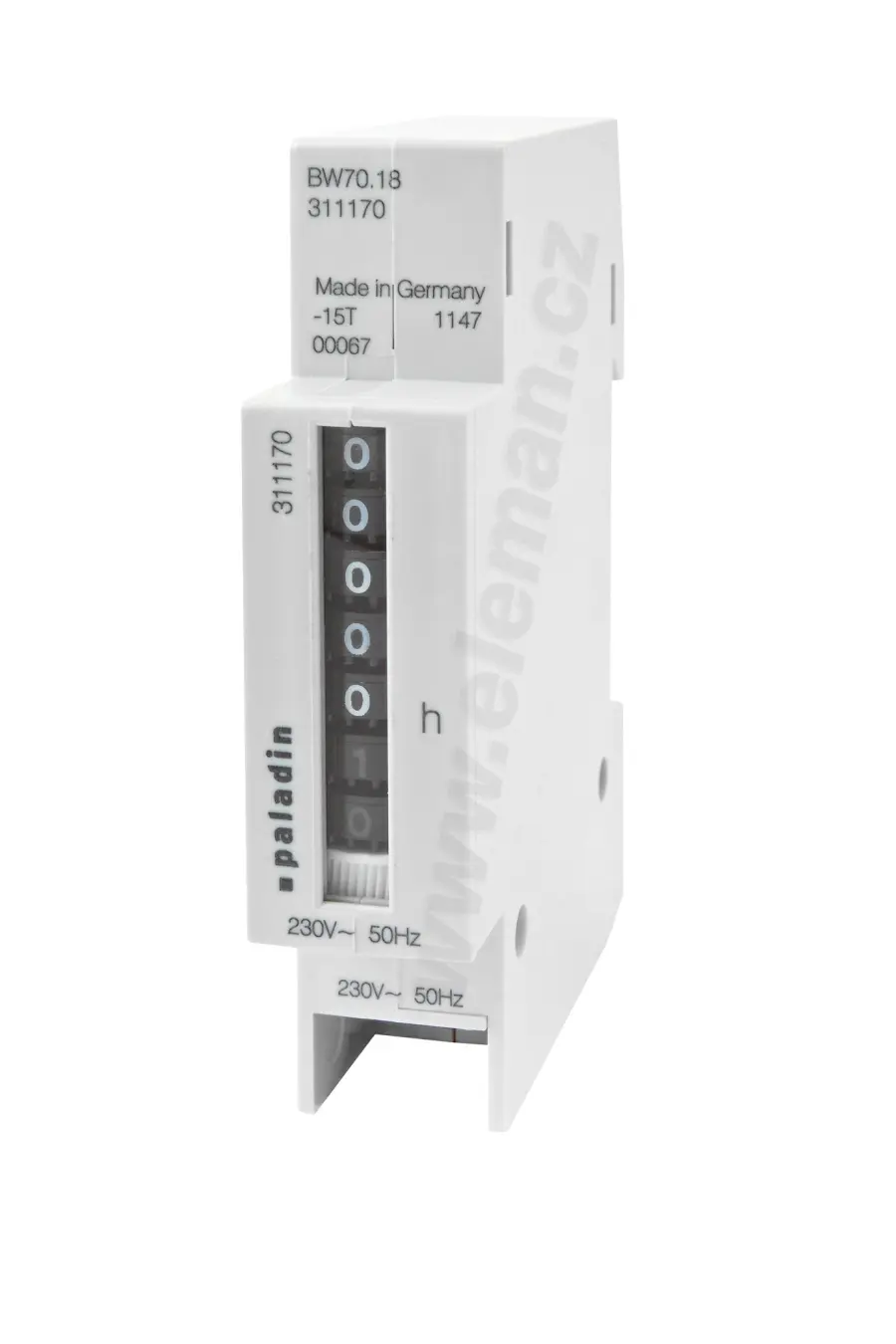 počítadlo provozních hodin 1mod 230V 50Hz BW 70.18 311170