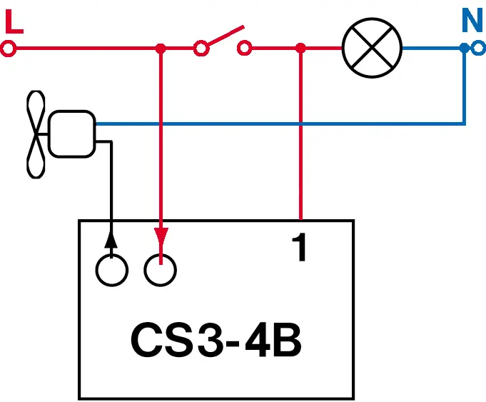 spínač časový CS3-4B Elektrobock