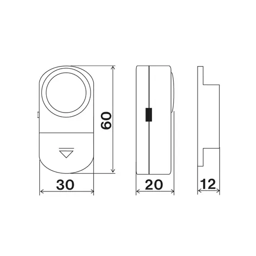 alarm mini LX-AL3  Elektrobock magnetický
