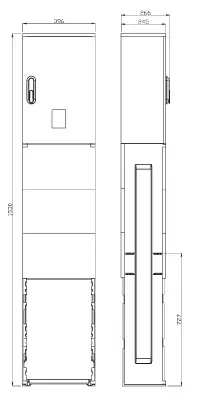 skříň přípojková SS101/NKF2W ESTA v pilíři /03645/