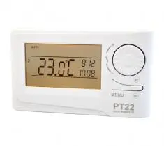 termostat PT22 podsvícený LCD,hystereze,týd.program