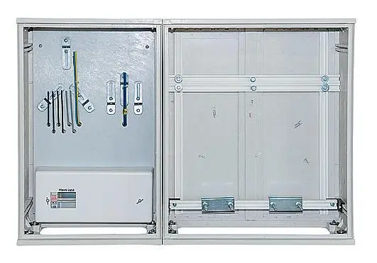 rozvaděč elektroměrový + plyn  ER212/NVP7P + PL2 ESTA vestavný, určeno pro ČEZ 3 bod.uzavírání /03163/