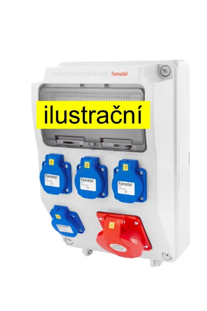 skříň zásuvková V575  4x230V 1x32 jištěná