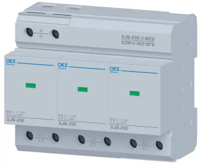 svodič přepětí typ B, 25 kA, SJB-25E-3-MZS /OEZ:38357/