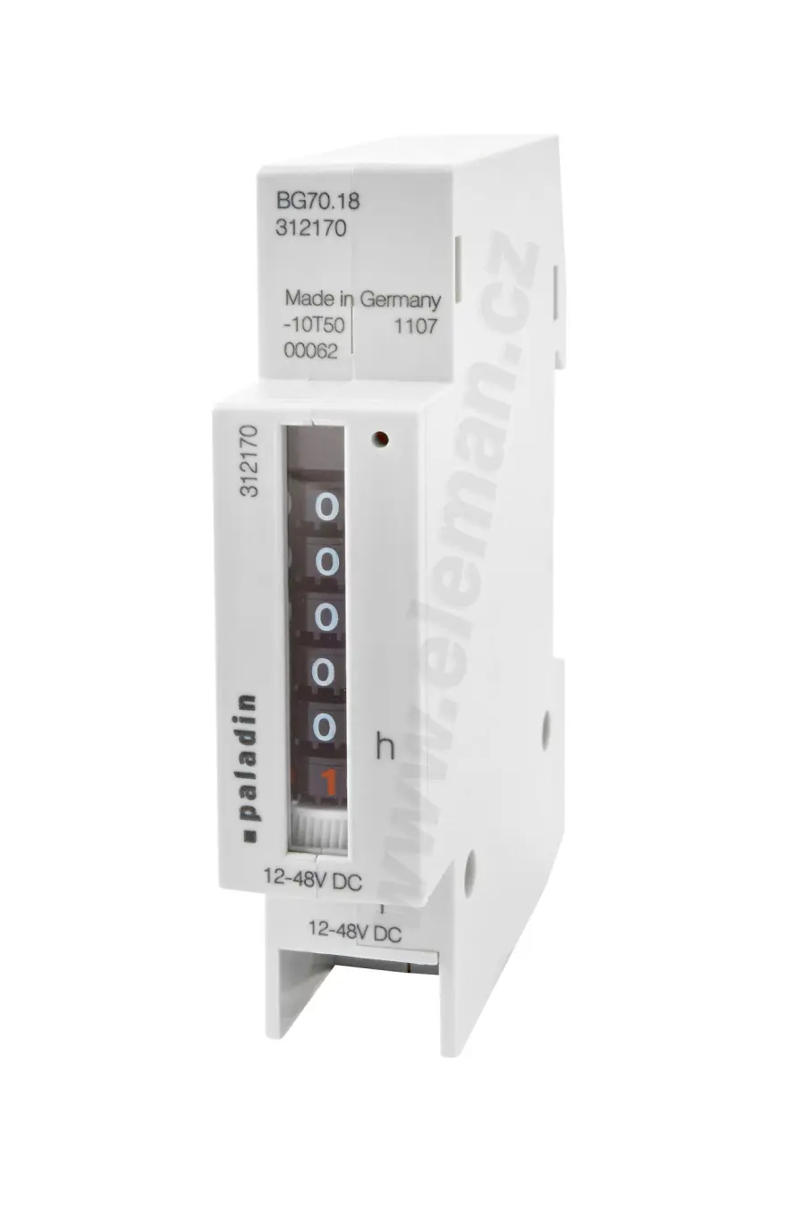 počítadlo provozních hodin 1mod 12-48V DC BG 70.18 312170