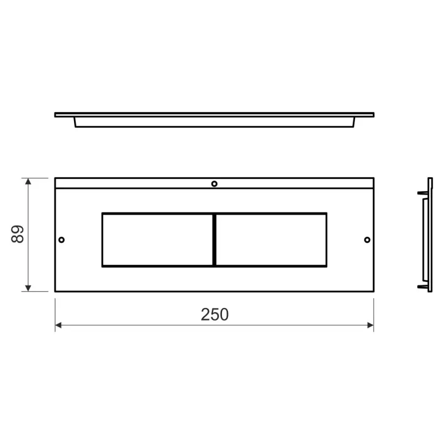 podložka přístrojová PP 80/45 LB Kopos, pro montáž 4 ks přístrojů 45x45